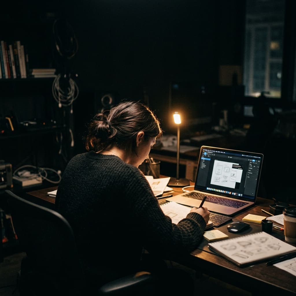 Designer working